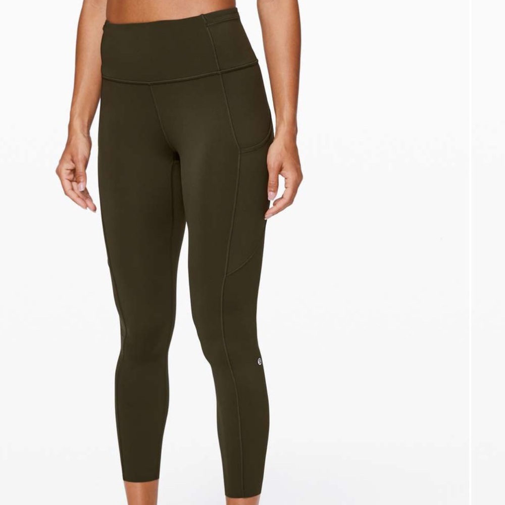 NWOT Lululemon Fast & Free 7/8 Tight II, Non-Reflective Nulux 25"